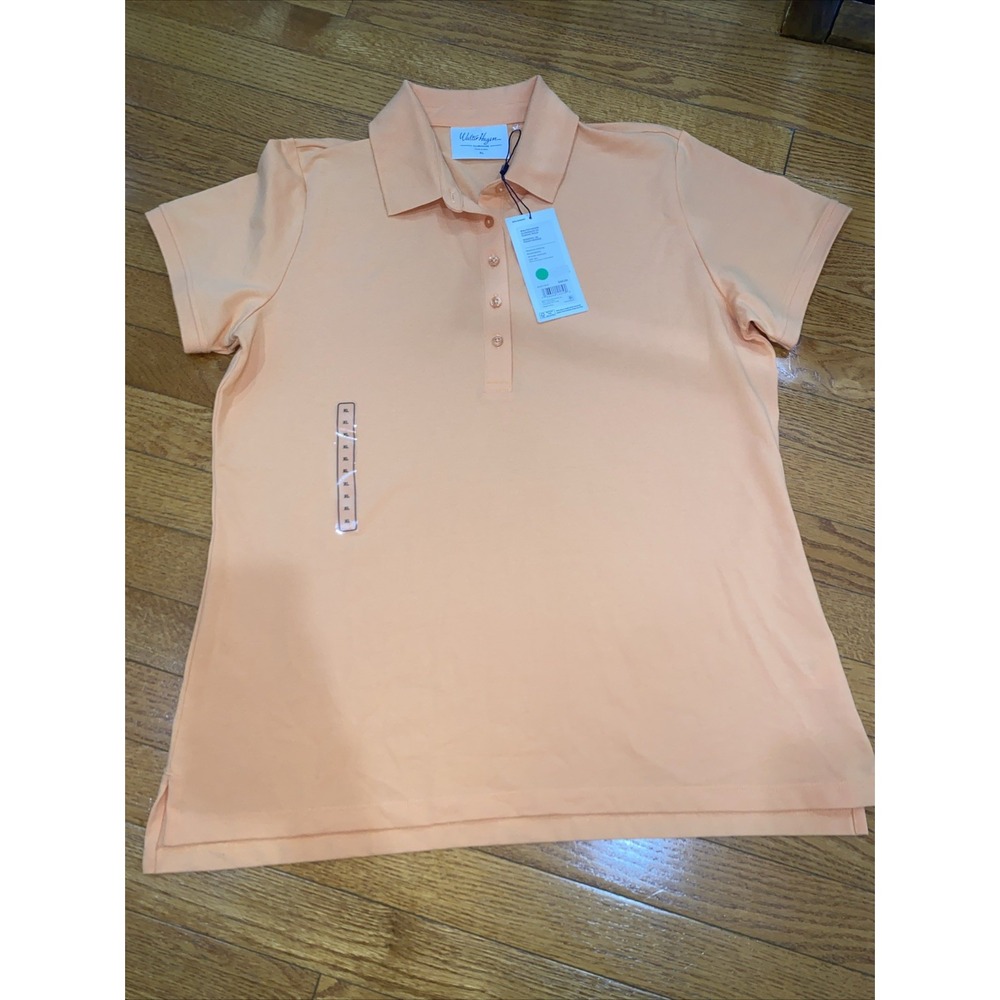 Walter Hagen Women's Clubhouse CLASSIC GOLF POLO Fresh Orange XL Short Sleeve